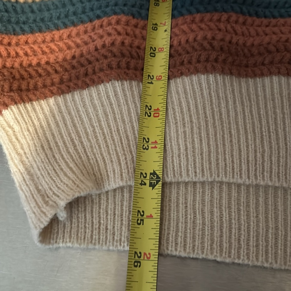 Altard state oversized round neck striped sweater size M/L - Picture 7 of 7